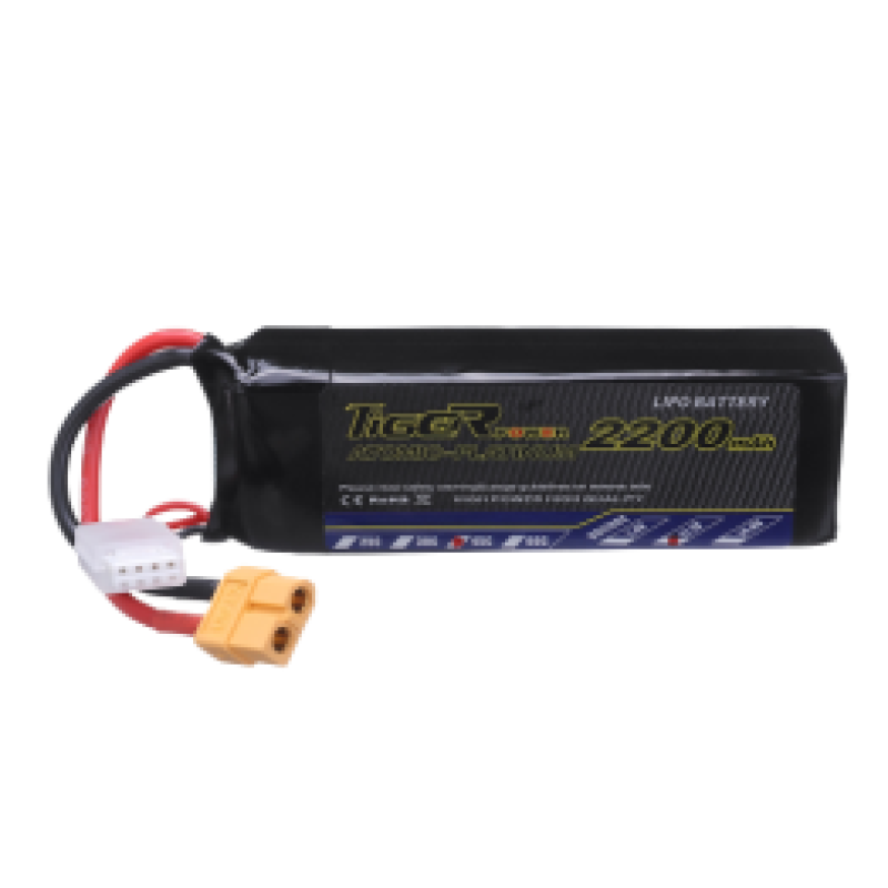 11.1V 2200mAh 3S 30C Li-Po Battery (Tiger)