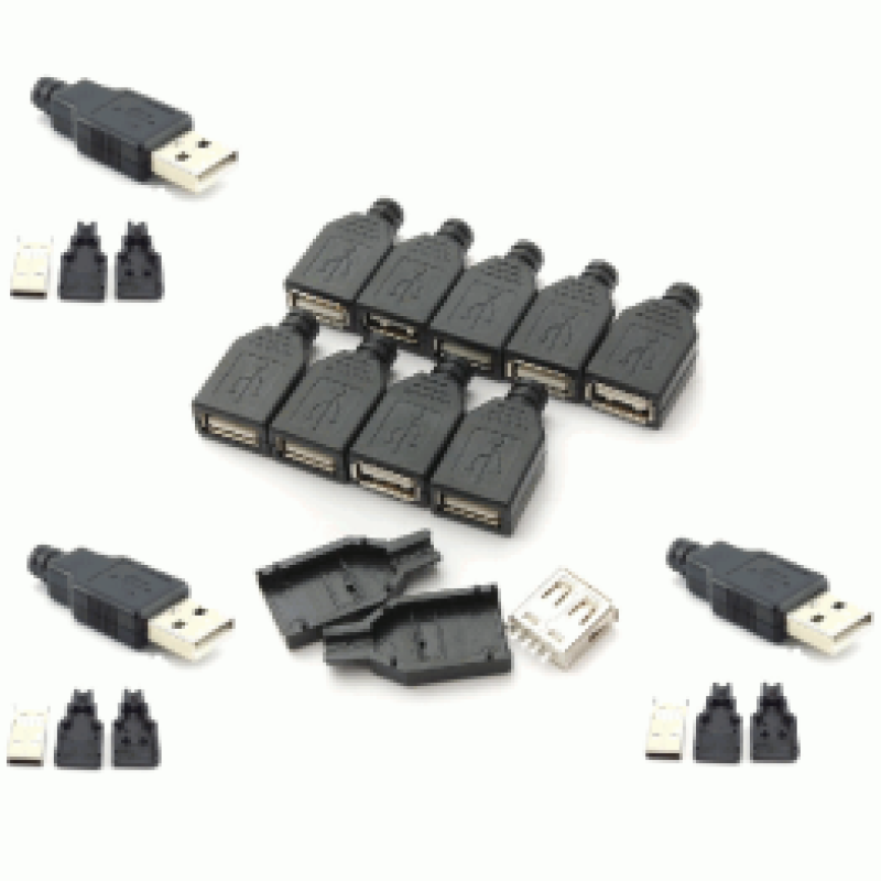 USB2.0 4Pin Connector With Plastic Covers