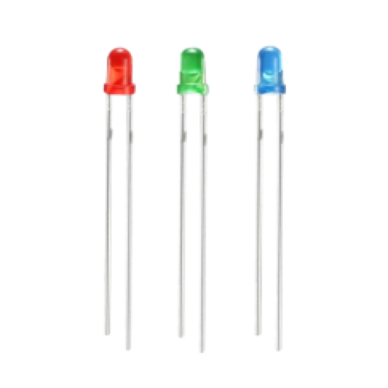 Basic Clear and Diffused LED (3mm)