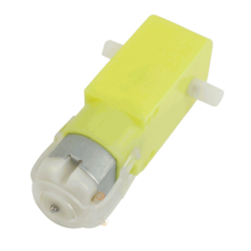 DC6V 75RPM Dual Shaft Yellow Color Gear Motor