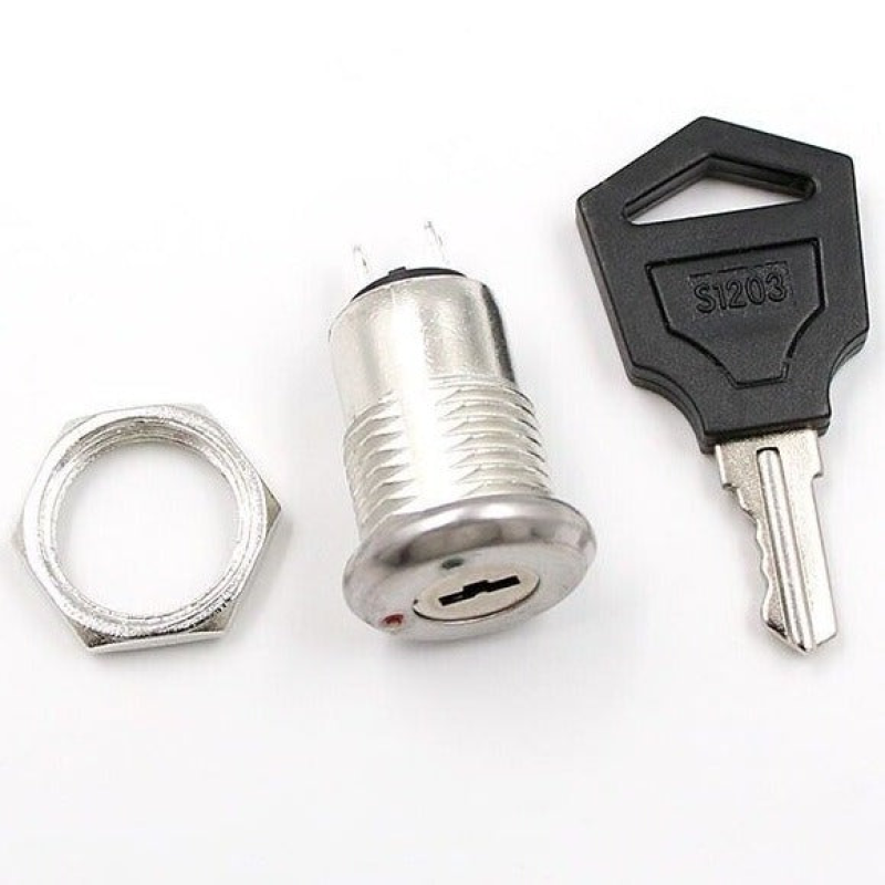 2 Pin 12mm NO NC Electric Key lock
