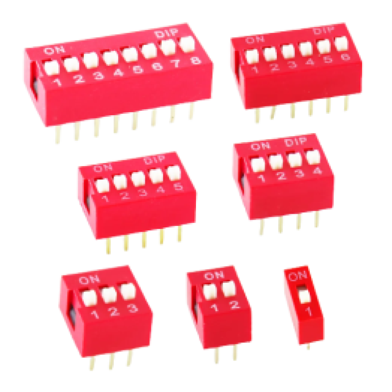 Red Color DIP Switch