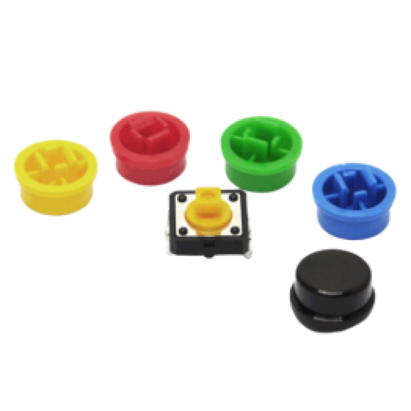 Round Color Cap For 12*12*7.3mm Push Switch